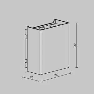 Уличный настенный светильник Outdoor O505WL-L6B3K