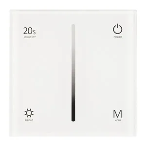 Панель SMART-P6-DIM-G-IN White (12-24V, 4x3A, Sens, 2.4G) (Arlight, IP20 Пластик, 5 лет)