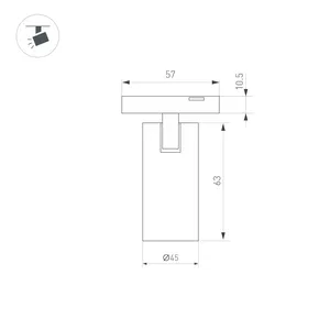 Светильник MAG-MICROCOSM-SPOT-R45-9W Day4000 (BK, 36 deg, 24V) (Arlight, IP20 Металл, 3 года)