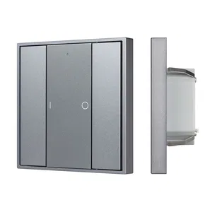INTELLIGENT ARLIGHT Кнопочная панель DALI-201-23-1G-DIM-DT6-IN Silver (BUS, Frame) (IARL, IP20 Металл, 3 года)