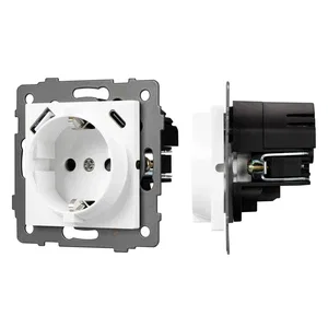 Механизм розетки с USB зарядкой SCT-MUAA-PL-WH-V (250V, 16A) (Arlight, -)