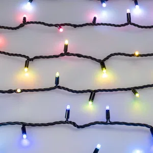 Светодиодная гирлянда ARD-STRING-PRO-10000-BLACK-100LED-LIVE RGB-DMX (24V, 10W) (Ardecoled, IP65, 2 года)