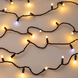 Светодиодная гирлянда ARD-STRING-CLASSIC-10000-BLACK-100LED-MILK-FLASH Warm (230V, 7W) (Ardecoled, IP65, 1 год)