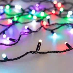 Светодиодная гирлянда ARD-STRING-CLASSIC-20000-BLACK-200LED-MILK-SYNC RGB (230V, 13W) (Ardecoled, IP65, 1 год)