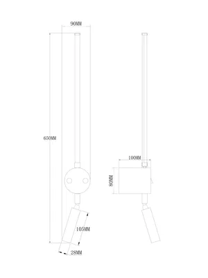 Настенный светильник (бра) Freya FR6063WL-L24B