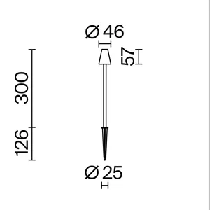 Ландшафтный светильник Outdoor O504FL-L1B3K