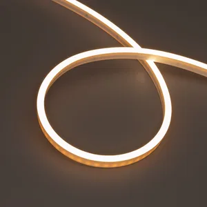 Лента герметичная WAVE-SIDE-PU-A120-06x12mm 24V Warm3000 (8 W/m, IP68, 5m, wire x2) (Arlight, Вывод прямой, 3 года)