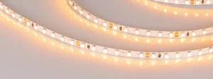 Лента RT-A120-5mm 24V Yellow (9.6 W/m, IP20, 2835, 5m) (Arlight, узкая)