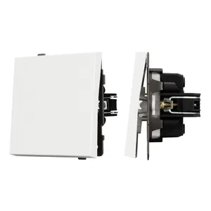 Механизм выключателя одноклавишный проходной SWT-TENDO-MKP1-SFPL-WH (230V, 10A) (Arlight, Матовый белый)