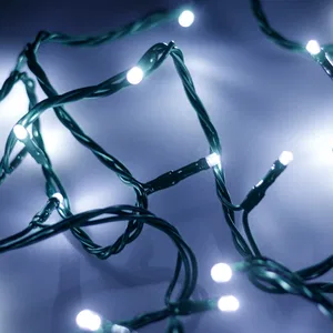 Светодиодная гирлянда ARD-STRING-HOME-5000-GREEN-50LED-FLASH WHITE (230V, 3.5W) (Ardecoled, IP65, 1 год)