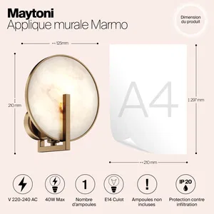 Настенный светильник (бра) Maytoni MOD099WL-01G2