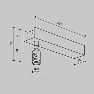 Комплектующие для систем освещения с токоведущими элементами Technical TRA156C-BB1-PT