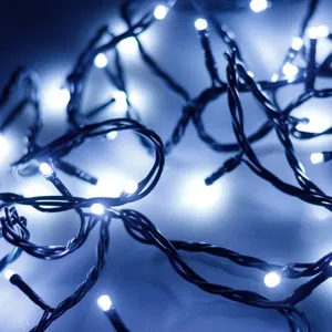 Светодиодная гирлянда ARD-STRING-HOME-5000-GREEN-50LED-FLASH WHITE (230V, 3.5W) (Ardecoled, IP65, 1 год)