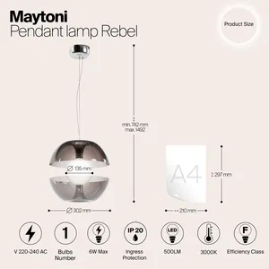 Подвесной светильник Maytoni MOD322PL-L6B3K
