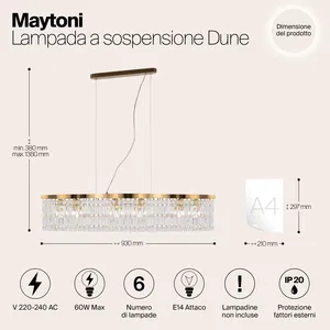 Подвесной светильник Maytoni DIA005PL-06G