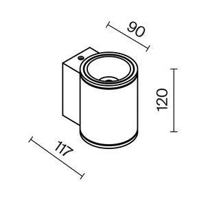 Уличный настенный светильник Outdoor O303WL-L5W3K