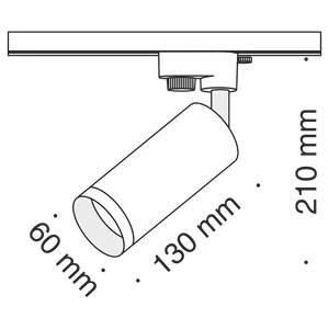 Трековый светильник Technical TR004-1-GU10-GF