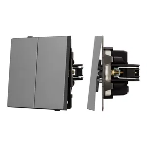 Механизм выключателя управления шторами SWT-TENDO-MKR2-PL-GR (230V, 10A) (Arlight, Графитовый)