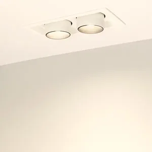 Светильник LTD-PULL-S110x210-2x10W Warm3000 (WH, 24 deg, 230V) (Arlight, IP20 Металл, 5 лет)