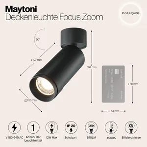 Потолочный светильник Technical C055CL-L12W4K-Z-B