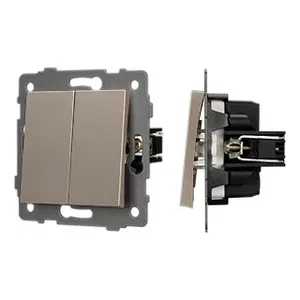 Механизм выключателя двухклавишный непроходной SWT-MK02-PL-GD-V (250V, 10A) (Arlight, -)