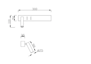 Настенный светильник (бра) Technical C031WL