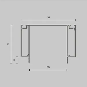 Профиль Technical ALM-11681-PL-B-2M