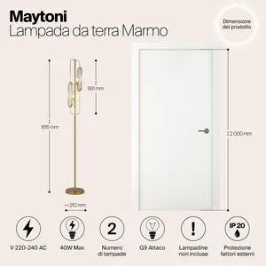 Напольный светильник (торшер) Maytoni MOD099FL-02G
