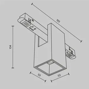 Трековый светильник Technical TR121-4-7W-DS-W