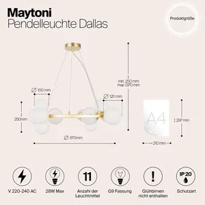 Подвесной светильник Maytoni MOD545PL-11BS