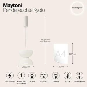 Подвесной светильник Maytoni MOD178PL-L11W3K