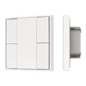 INTELLIGENT ARLIGHT Кнопочная панель KNX-301-22-4-SH-IN White (BUS, Frame) (IARL, IP20 Пластик, 3 года)