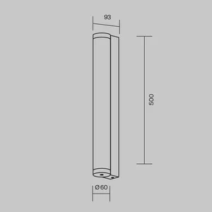 Уличный настенный светильник Outdoor O482WL-L16B3K
