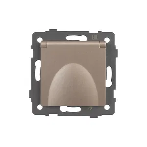 Механизм розетки влагозащищённый SCT-MCP-PL-GD-V (250V, 16A) (Arlight, -)