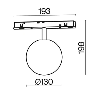 Трековый светильник Technical TR038-4-5WTW-DD-B