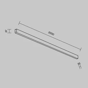 Линейный светильник Technical LL311039