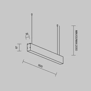 Линейный светильник Technical LL312034
