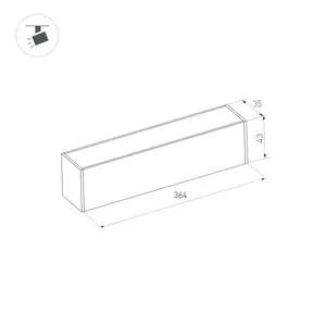 Светильник MAG-DARK-45-L400-12W Day4000 (BK, 20 deg, 24V) (Arlight, IP20 Металл, 3 года)