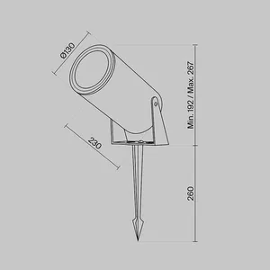 Ландшафтный светильник Outdoor O050FL-L30GF3K