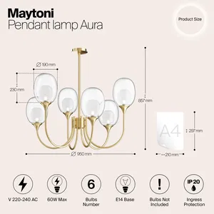 Подвесной светильник Maytoni MOD016PL-06BS