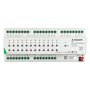 INTELLIGENT ARLIGHT Релейный модуль KNX-7242-72-DRO-DIN Grey (BUS, 24x10A) (IARL, IP20 Пластик, 2 года)