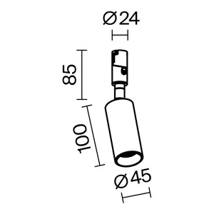 Трековый светильник Technical TR201-1-10W3K-M-B