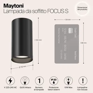 Потолочный светильник Technical C052CL-01B