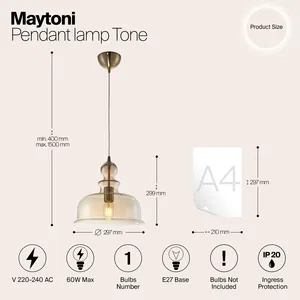 Подвесной светильник Maytoni P001PL-01BZ
