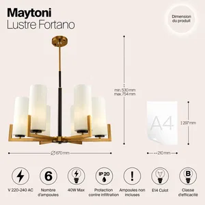 Подвесной светильник Maytoni MOD089PL-06BS