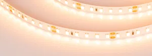 Лента RT-A120-8mm 24V Warm2400 (14.4 W/m, IP20, 2835, 5m) (Arlight, Открытый)
