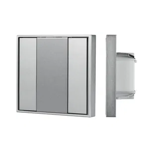 INTELLIGENT ARLIGHT Кнопочная панель DALI-201-23-2K-D2-IN Silver (BUS, Frame) (IARL, IP20 Металл, 3 года)