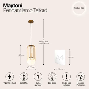 Подвесной светильник Maytoni P362PL-01G