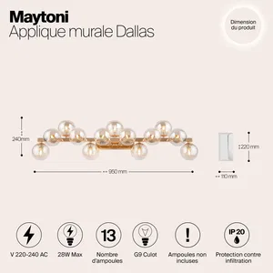 Настенный светильник (бра) Maytoni MOD547WL-13G