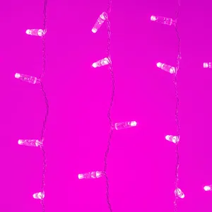 Светодиодная гирлянда ARD-CURTAIN-CLASSIC-2000x1500-CLEAR-360LED Pink (230V, 60W) (Ardecoled, IP65)